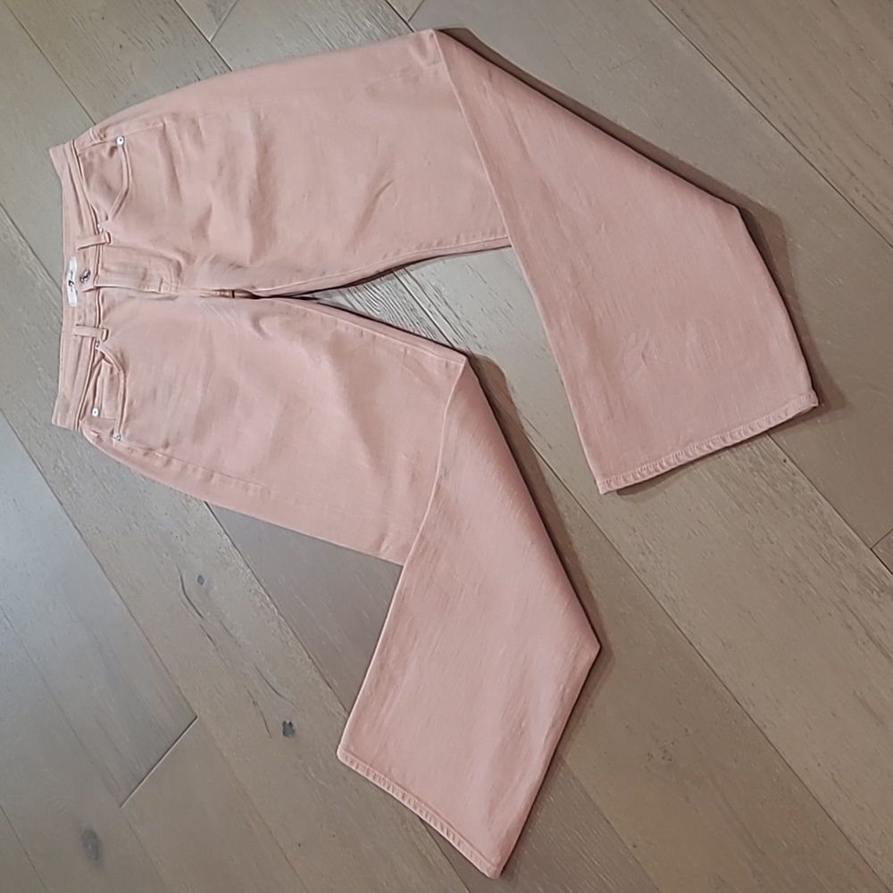 7 For All Mankind Tess Trouser Women's sz 26 Spanish Villa High Rise Straight